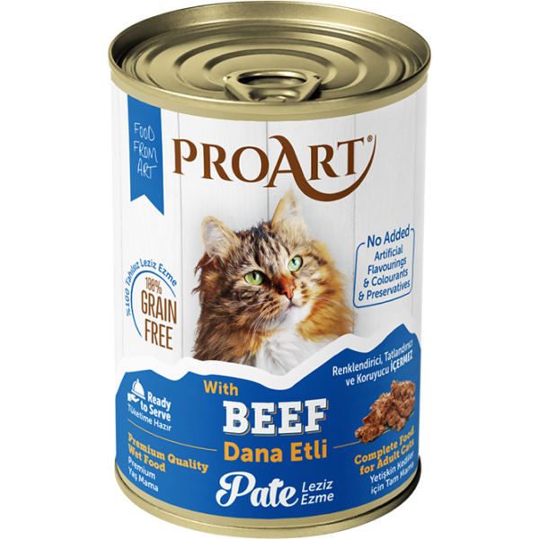 Pate Formunda Dana Etli Yetişkin Kedi Maması ProArt®